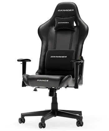 Dxracer Prince   Gamerstol Pvc Læder Sort