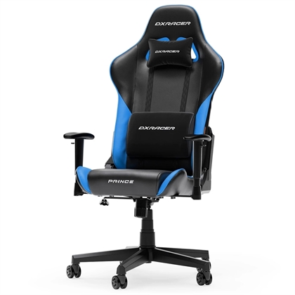 Dxracer Prince Gamerstol Pvc Læder Sort Blå