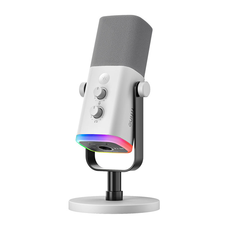 Fifine Am8w Dynamisk Usb Mikrofon Hvid Gaming Microphones Geekd Dk