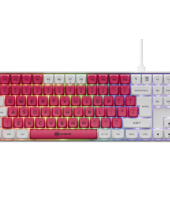 Gamiac Tkl90g Hvid Rød Tkl Tastatur Blå Switch Geekd Dk