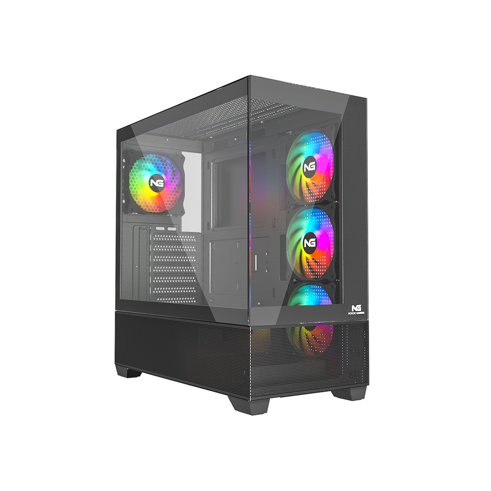 Nordic Gaming Hugin Rgb Tårn Atx Sort Kabinet Geekd Dk