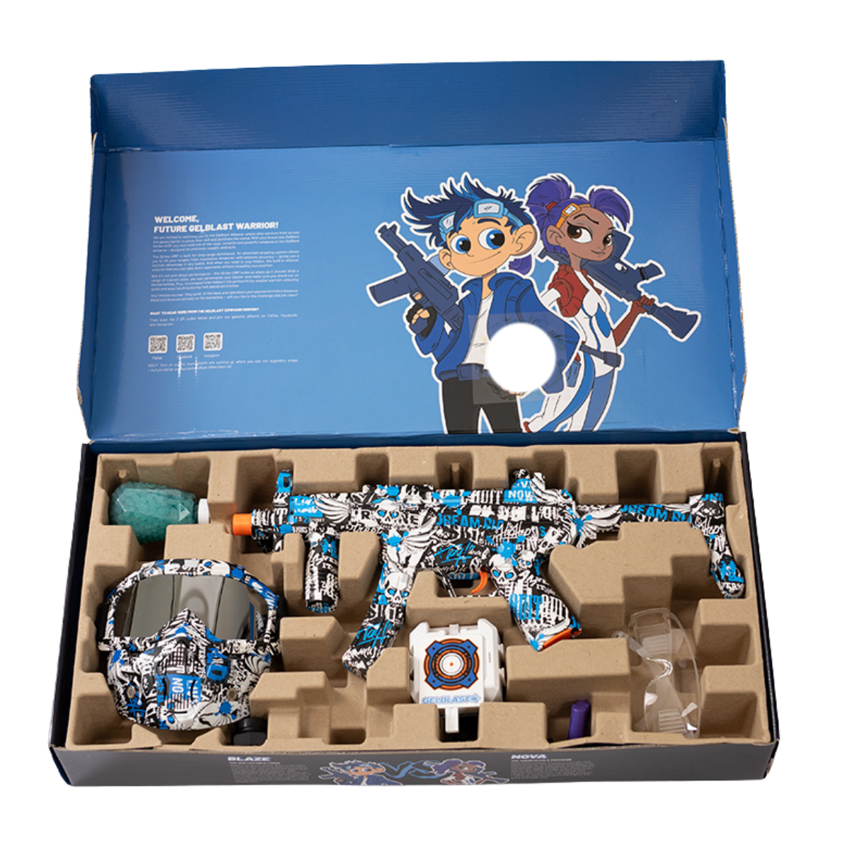 Gelblast Strike-ump   Blue Frozen Geekd Dk