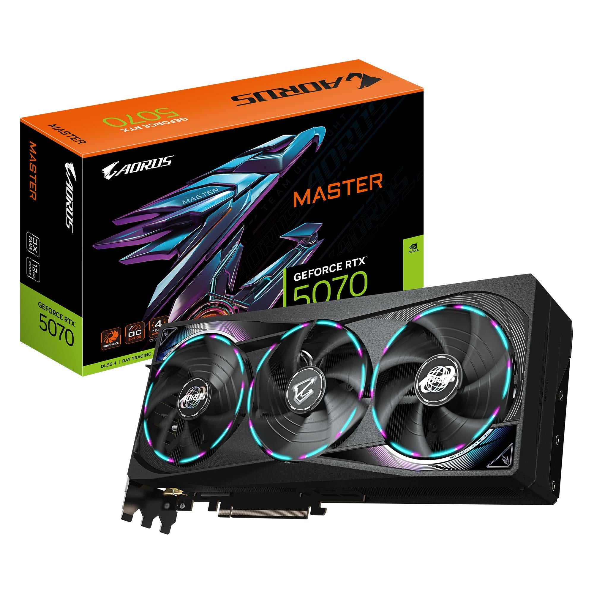 Gigabyte Geforce Rtx5070 Aorus Master 12gb Grafikkort Geekd Dk
