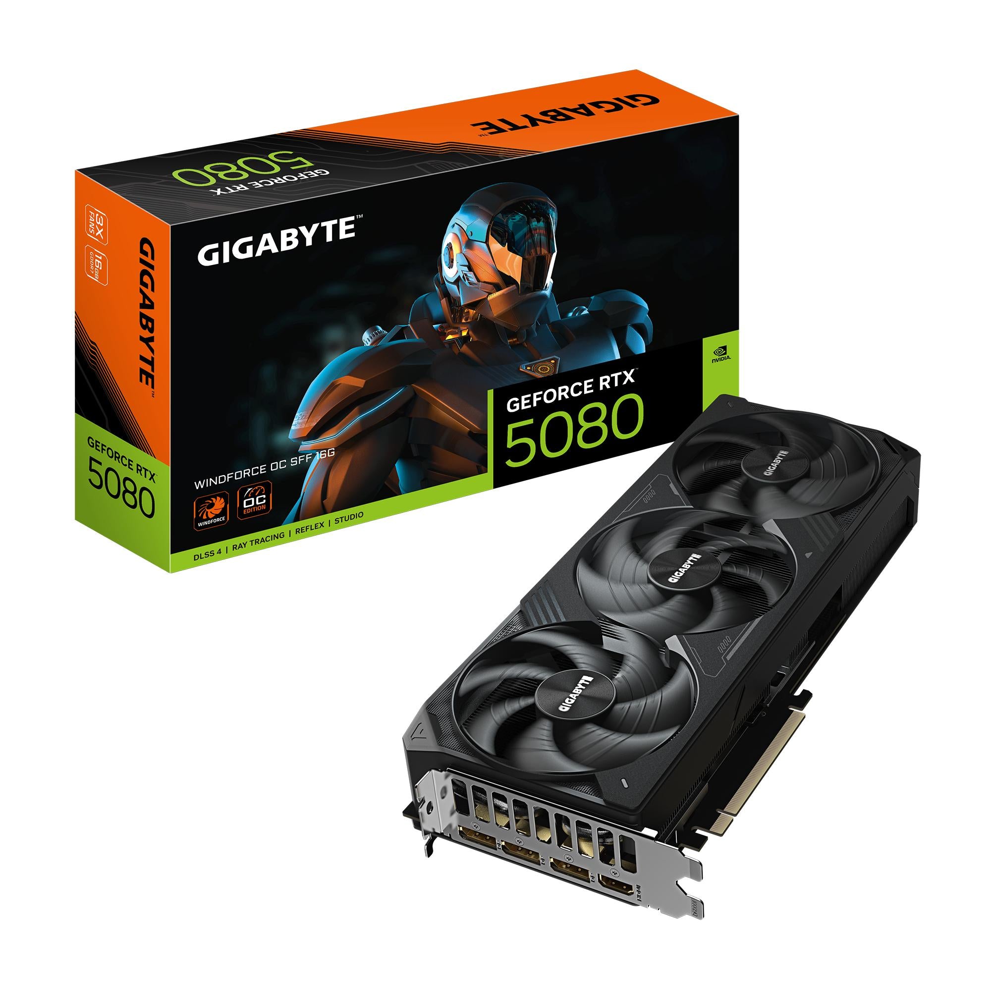 Gigabyte Geforce Rtx 5080 Windforce 3x Oc Sff 16gb Grafikkort Geekd Dk