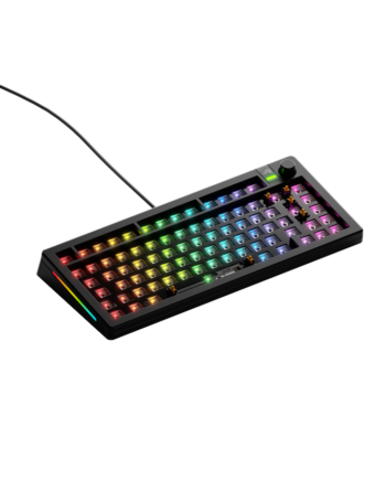 Glorious Gmmk   75  Barebones Wired Sort Iso Tastatur Geekd Dk