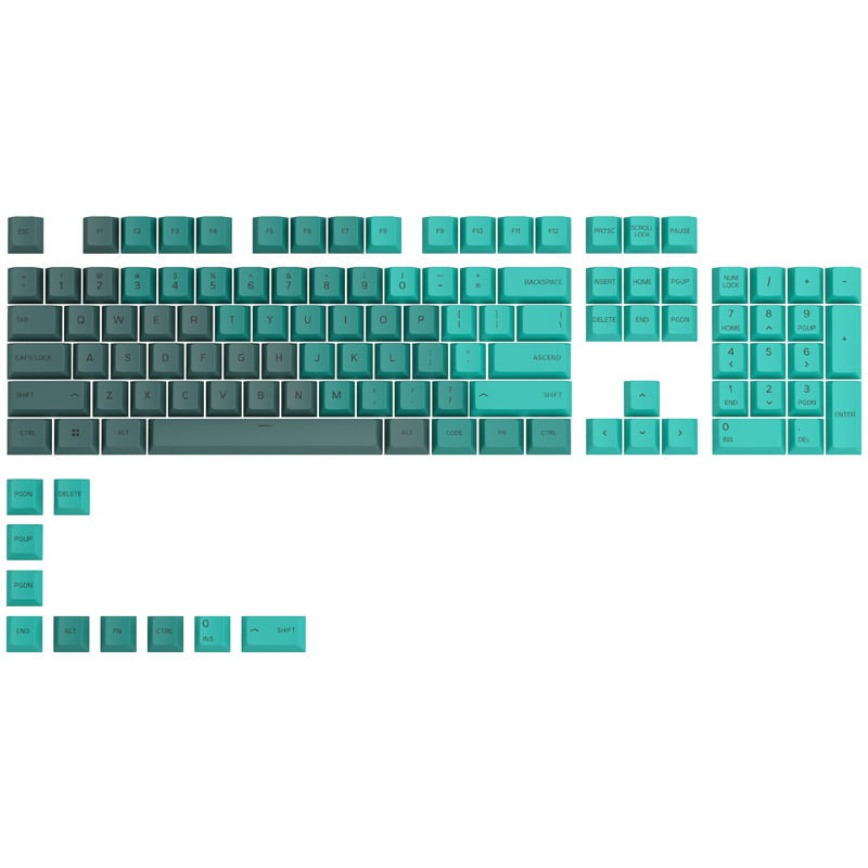 Glorious Gpbt Keycaps 114 Pbt Caps  Ansi  Us Layout  Rain Forest Geekd Dk