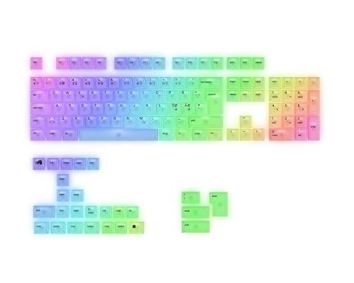 Glorious Polychroma V2 Rgb Keycaps Nordic Iso  131 Pcs  Cherry Profile Tastatur Geekd Dk