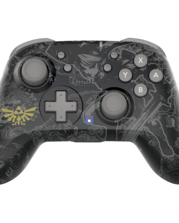 Hori Horipad Wireless  Zelda Black   Grey  Controller Geekd Dk