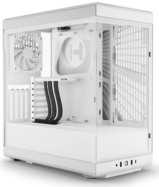 Hyte Y40 Snow White Miditower Panoramic Glass Veil  Included Pcie     Riser Cable    Included Fans Kabinet Geekd Dk