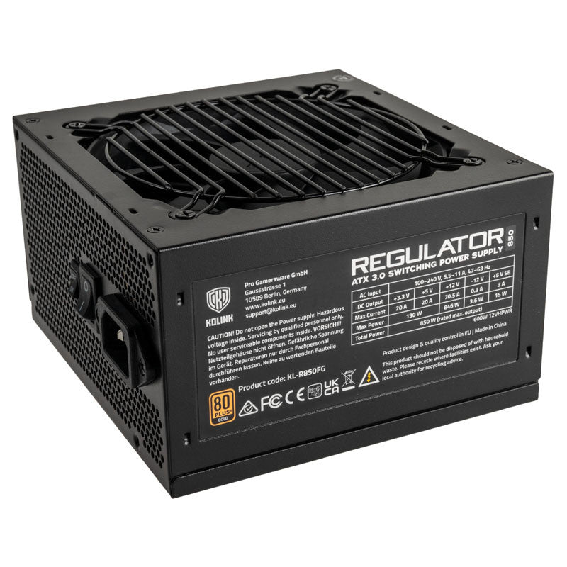 Kolink Kl-r850fg Psu  Gen5  Gold 850w  Atx      600w 12vhpwr Geekd Dk