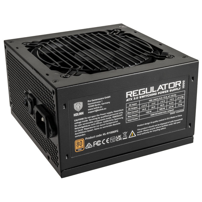 Kolink Kl-r1000fg Psu  Gen5  Gold 1000w  Atx      600w 12vhpwr Geekd Dk