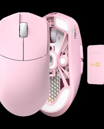 Lamzu Maya Champions Edition 8k Dongle  Optical Switch Light Pink  Small Size  Mus Geekd Dk