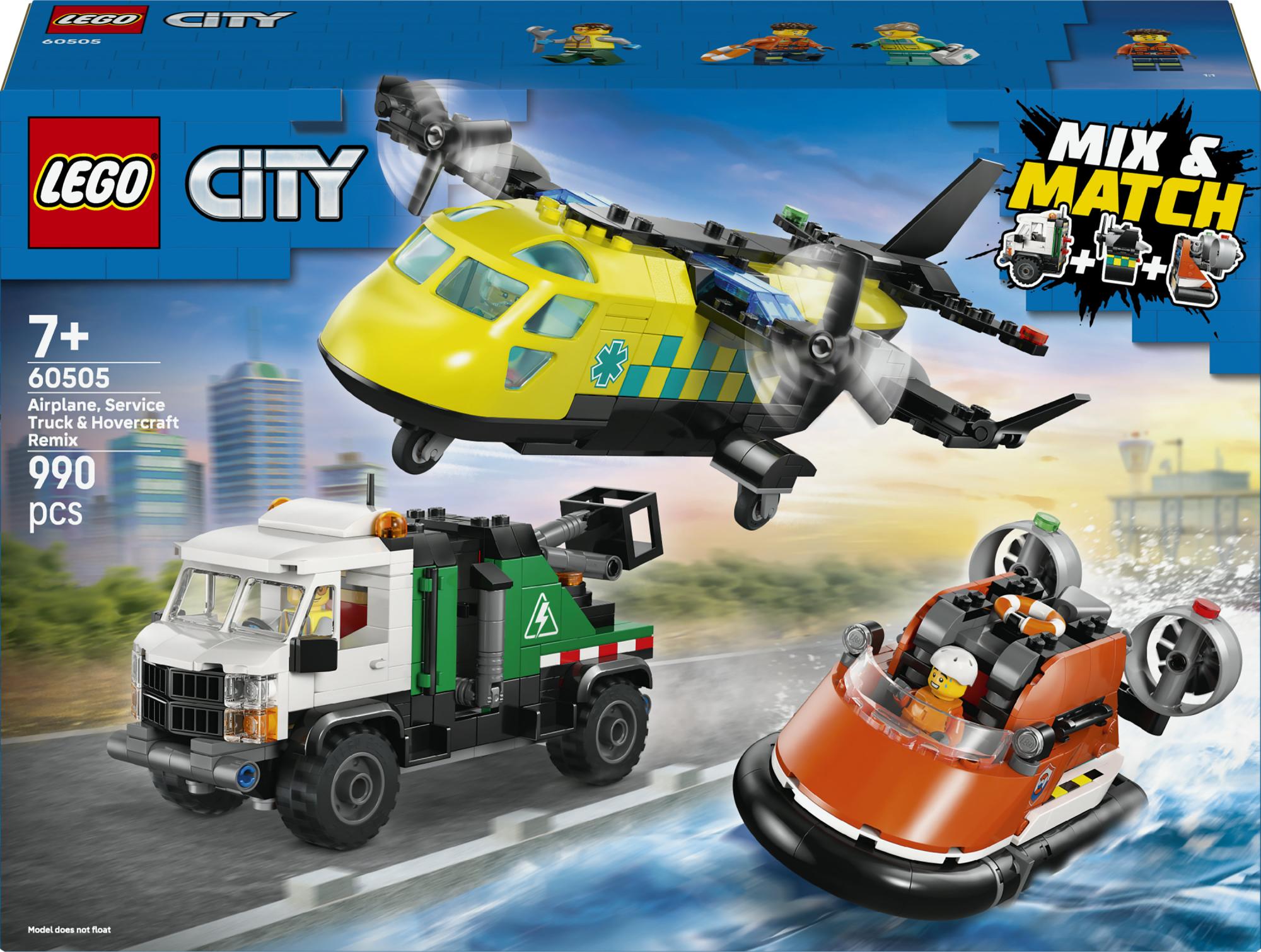 Lego City Flyvemaskine Servicebil Og Hovercraft Geekd Dk
