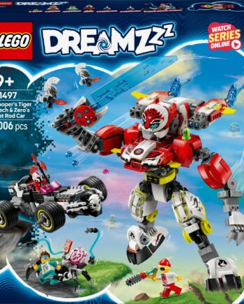 Lego 71497 Dreamzzz Cooper Apos   Tiger Mech And Zero Apos   Hot Rod Car Geekd Dk