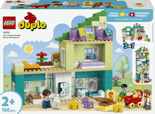Lego Duplo Town  -in-  Modern Family House With Figures Geekd Dk