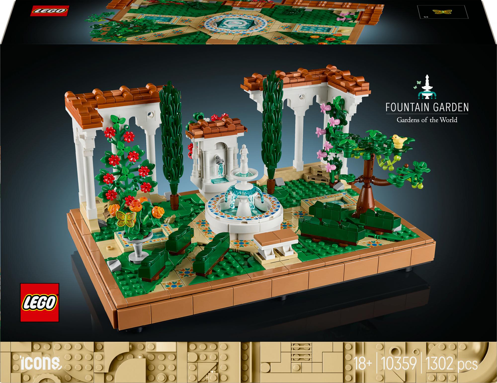 Lego 10359 Icons Fountain Garden Geekd Dk