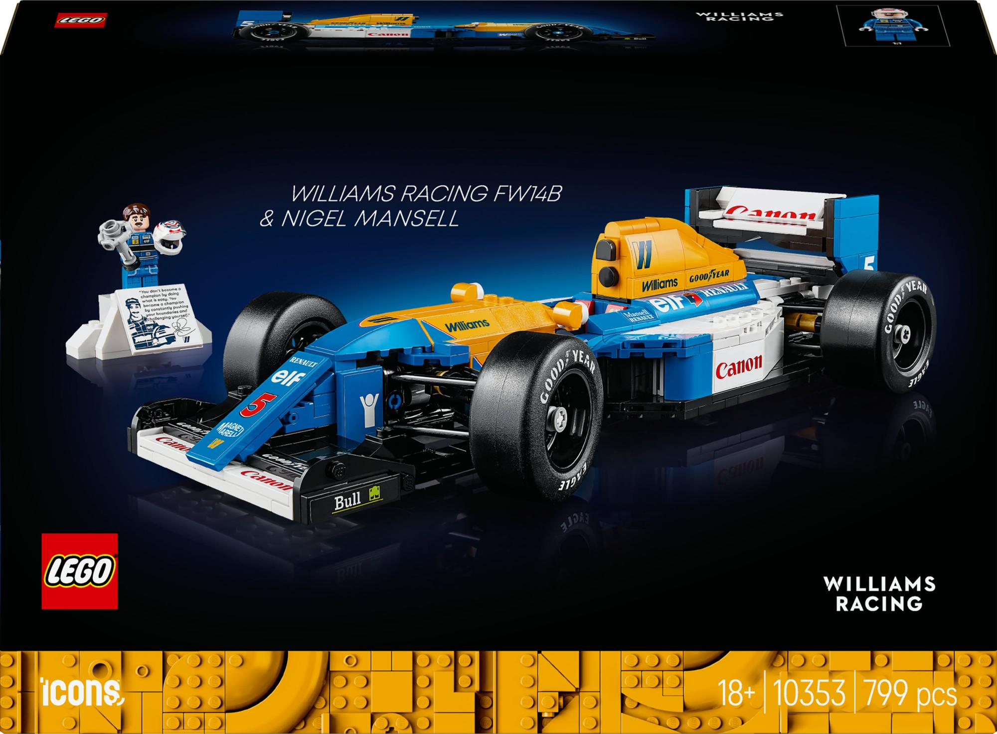 Lego 10353 Icons Williams Racing Fw14b With Nigel Mansell Geekd Dk