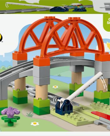 Lego 10426 Lego Duplo Railway Bridge And Tracks Expansion Set Geekd Dk