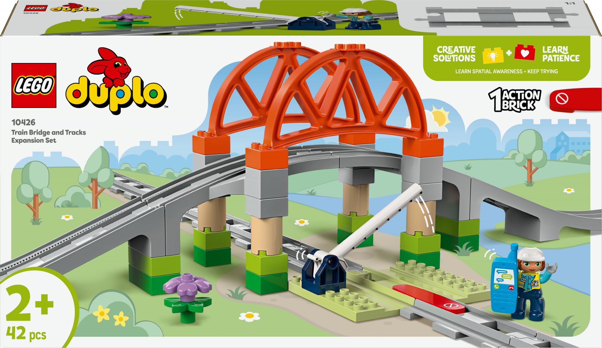 Lego 10426 Lego Duplo Railway Bridge And Tracks Expansion Set Geekd Dk