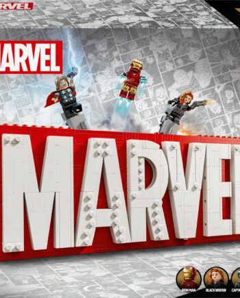 Lego 76313 Marvel Logo   Minifigures Geekd Dk