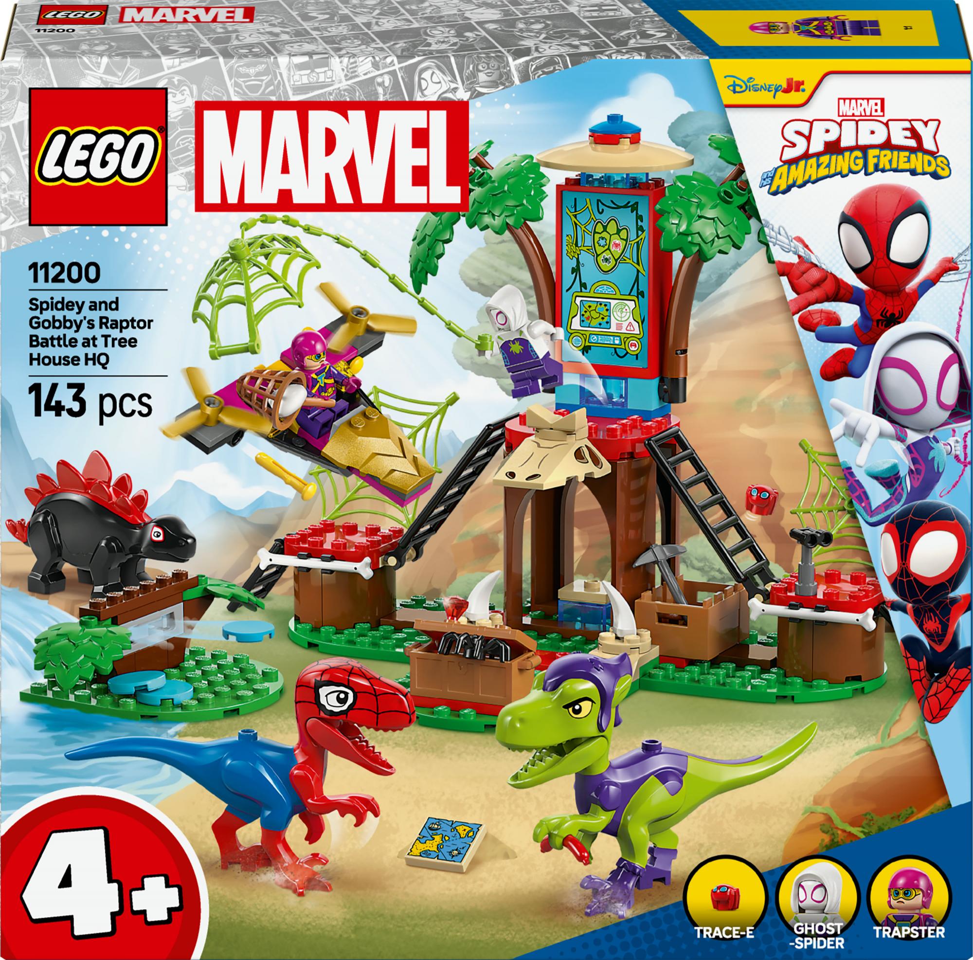 Lego 11200 Marvel Spidey And His Super Friends Showdown At The Treehouse: Spidey-rex Vs  Gobby Raptor Geekd Dk