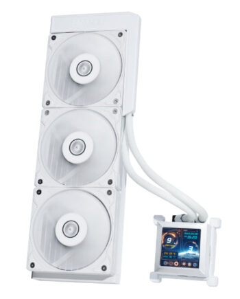 Lian Li Hydroshift Lcd 360s  Hvid Kabinet Blæser Geekd Dk