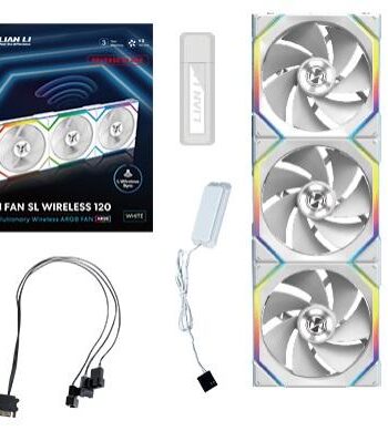 Lian Li Uni Fan Sl Wireless Reverse   -pak  Hvid 120mm Kabinet Blæser Geekd Dk