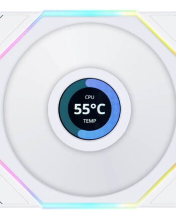 Lian Li Uni Fan Tl Wireless Lcd Reverse  Hvid 120 Kabinet Blæser Geekd Dk