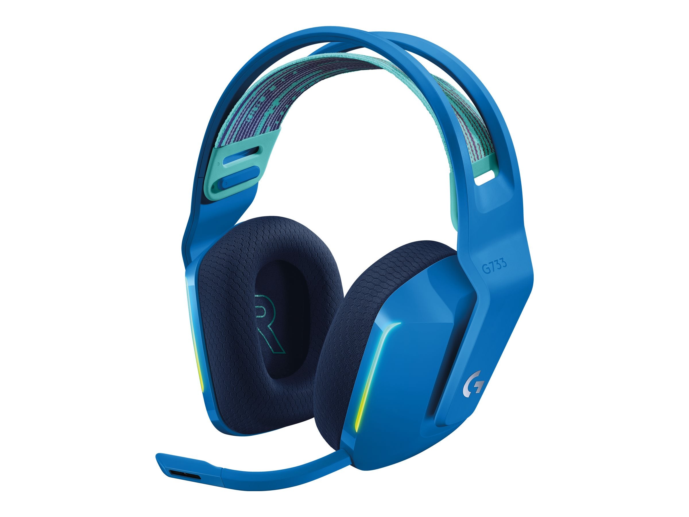 Logitech   G733 Lightspeed Wireless Rgb Gaming Headset Trådløs Headset Blå Geekd Dk