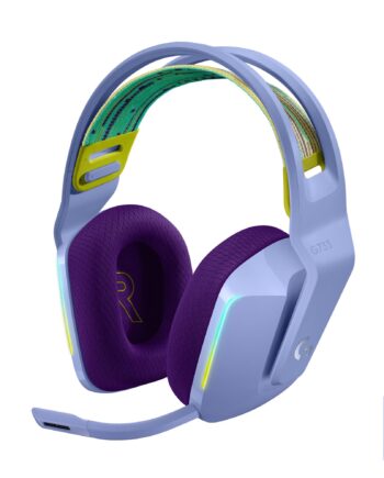 Logitech   G733 Lightspeed Wireless Rgb Gaming Headset Trådløs Headset Lilla Geekd Dk