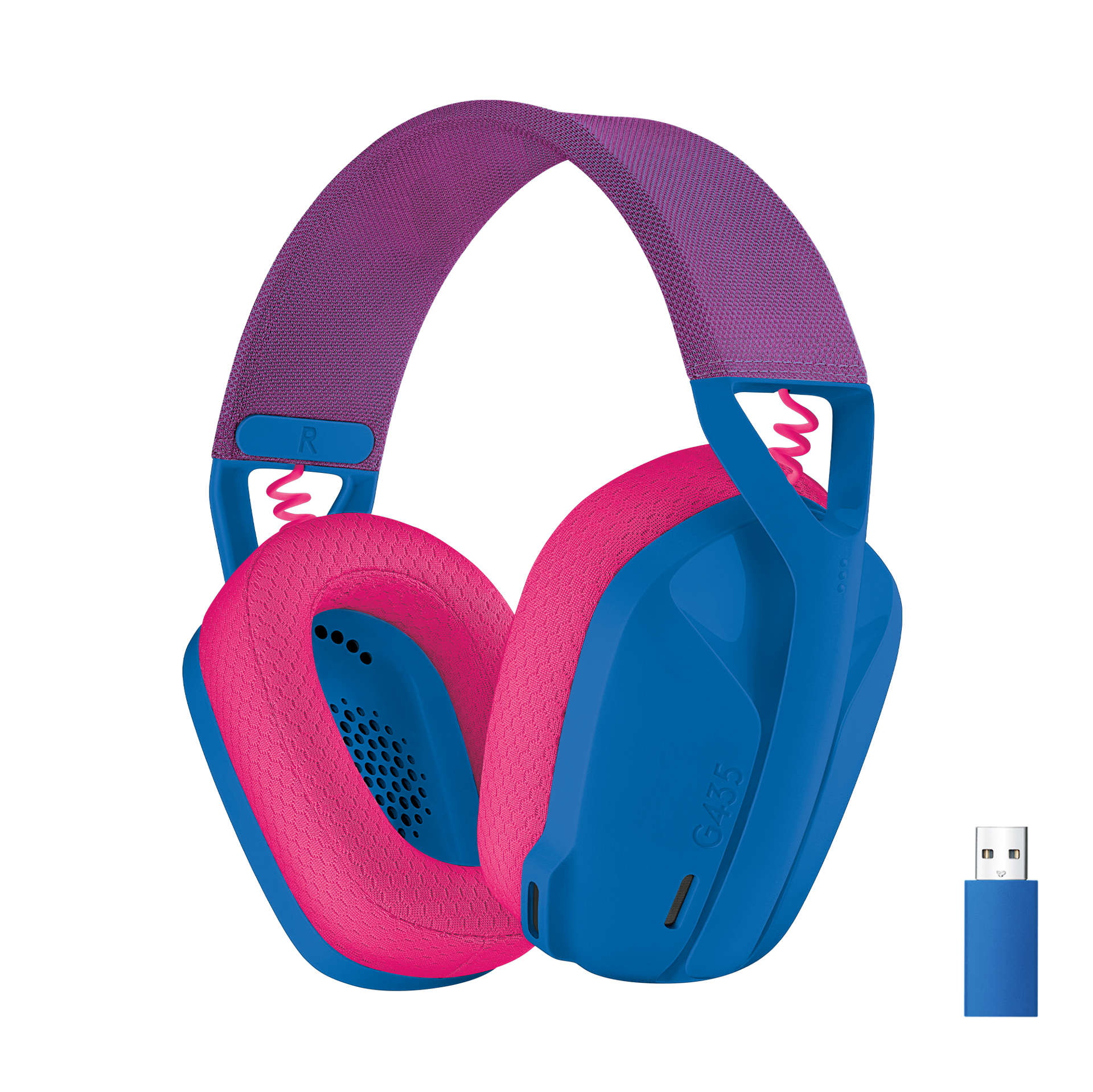 Logitech G435 Lightspeed Trådløs Gaming Headset Blå Geekd Dk