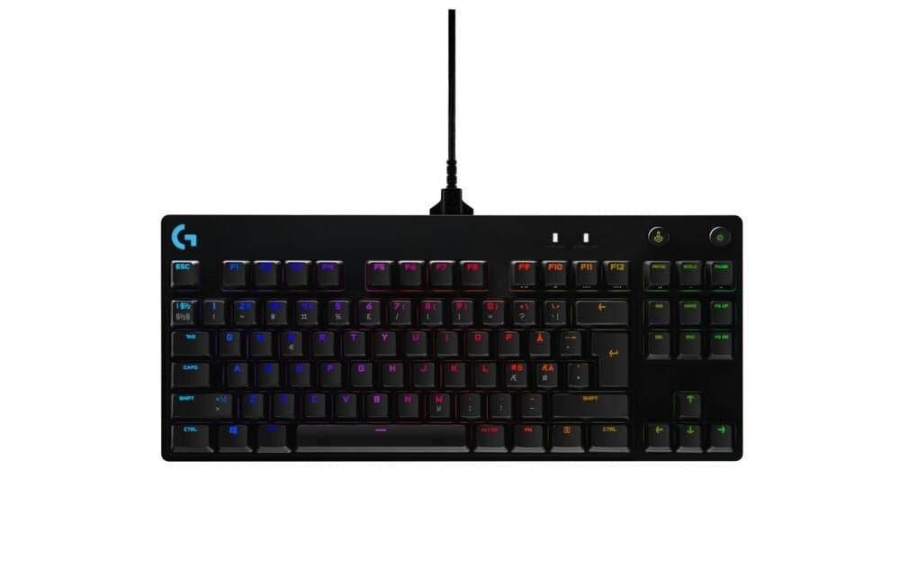 Logitech   Pro Mechanical Gaming Keyboard Black Usb Nordic Tastatur Geekd Dk