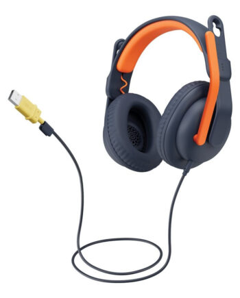 Logitech Zone Learn Wired Over-ear Headset For Learners  Usb-  Kabling Hovedtelefoner Sort Orange Geekd Dk