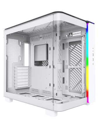 Montech King 95 Hvid Curved Glas Kabinet Geekd Dk