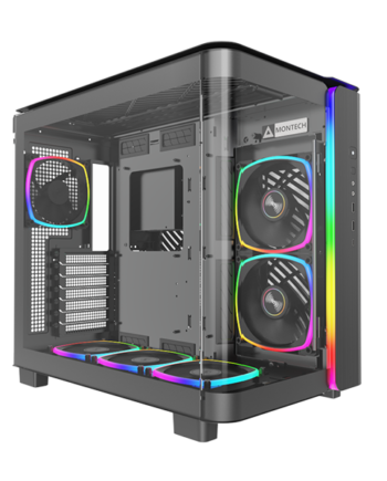 Montech King 95 Pro Sort- Curved Glas Kabinet Geekd Dk