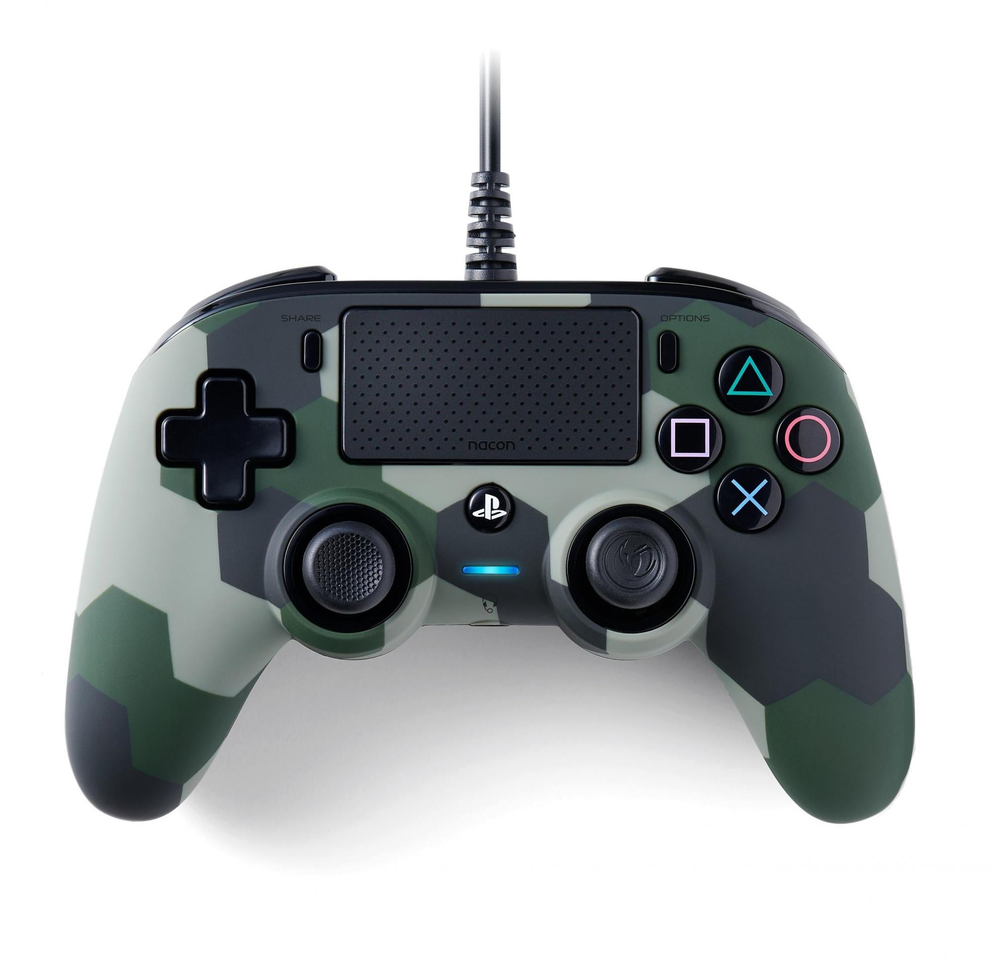 Nacon Wired Compact Gamepad   Camouflage Usb-controller Til Pc   Playstation   Geekd Dk
