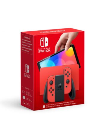 Nintendo Switch   Oled Konsol Model  Mario Rød Edition  Geekd Dk