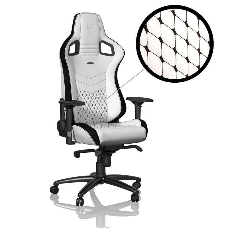 Noblechairs Epic Hvid Sort Stol Geekd Dk