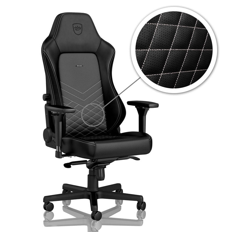 Noblechairs Hero Black Platinum-white Stol Geekd Dk