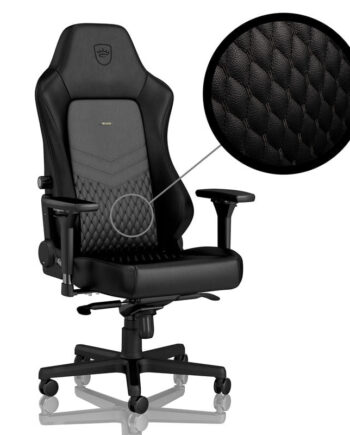 Noblechairs Hero Real Leather Sort Stol Geekd Dk