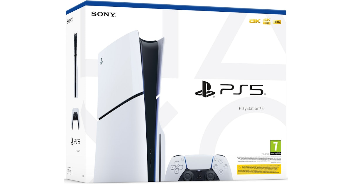 Ps5 Standard Slim 1tb Playstation   Konsol Geekd Dk