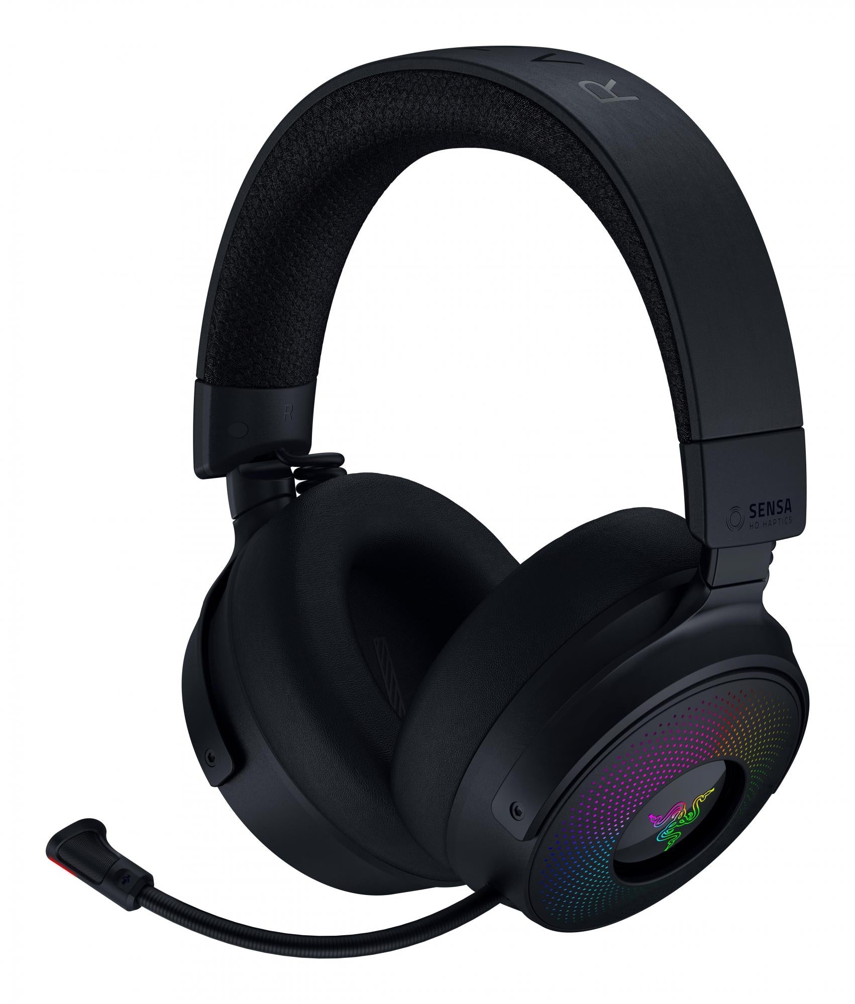 Razer Kraken V4 Pro Black Trådløst Rgb Gaming Headset Wireless Kabel Geekd Dk