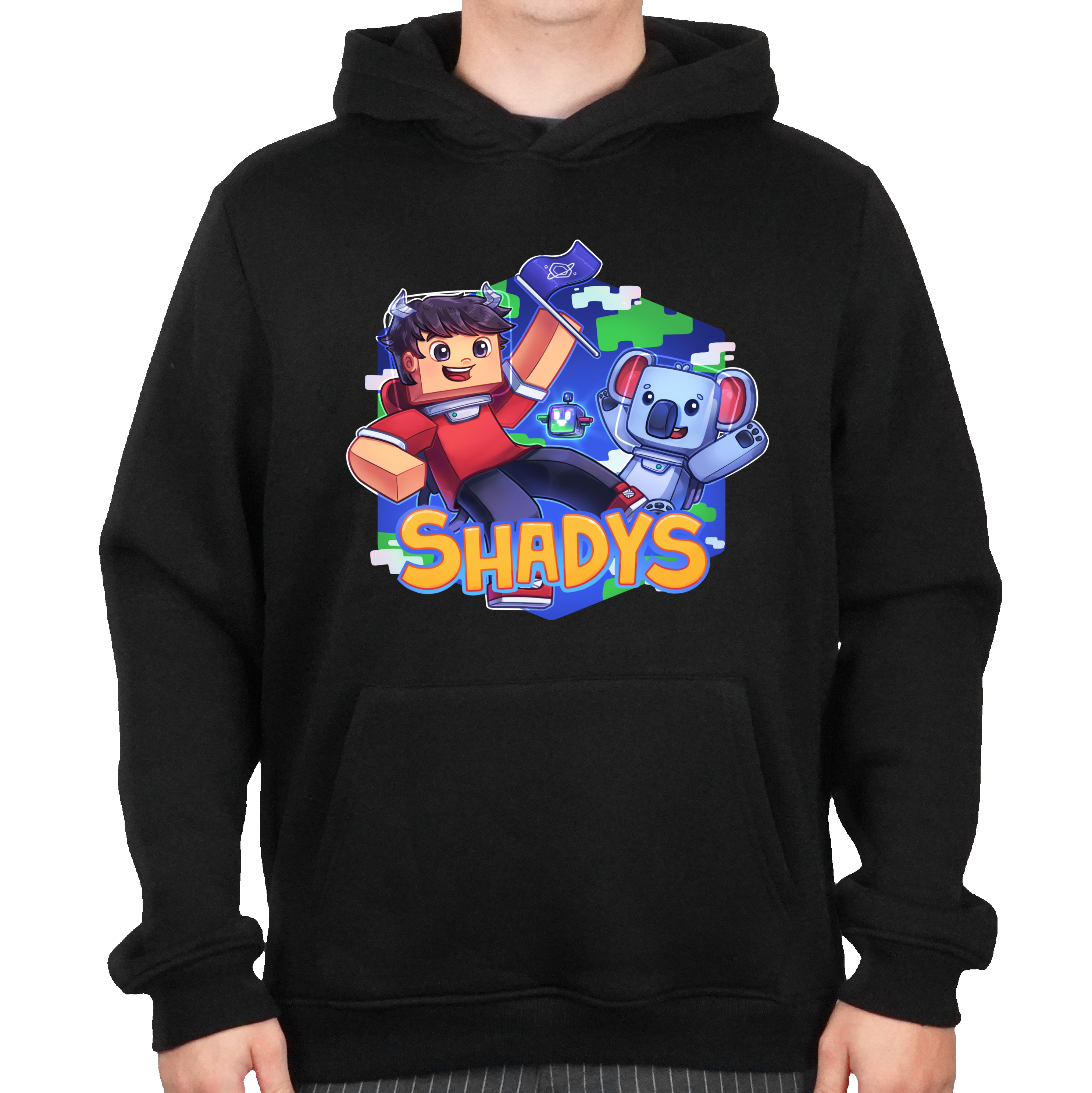 Shadys Koala Hoodie Sort Geekd Dk