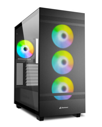 Sharkoon Rebel C50 Rgb  Tower Case  Black  Tempered Glass  Kabinet Geekd Dk