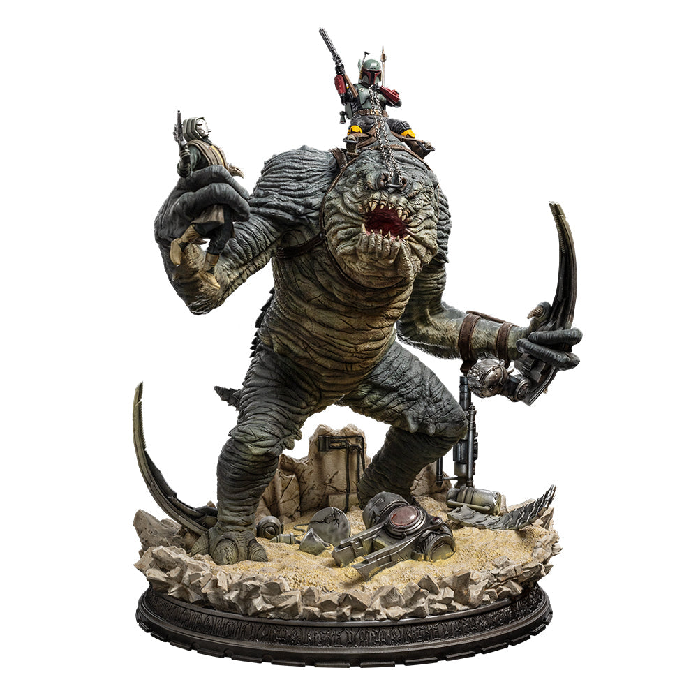 Star Wars Boba Fett   Rancor   Demi Scale   20 Statue Geekd Dk