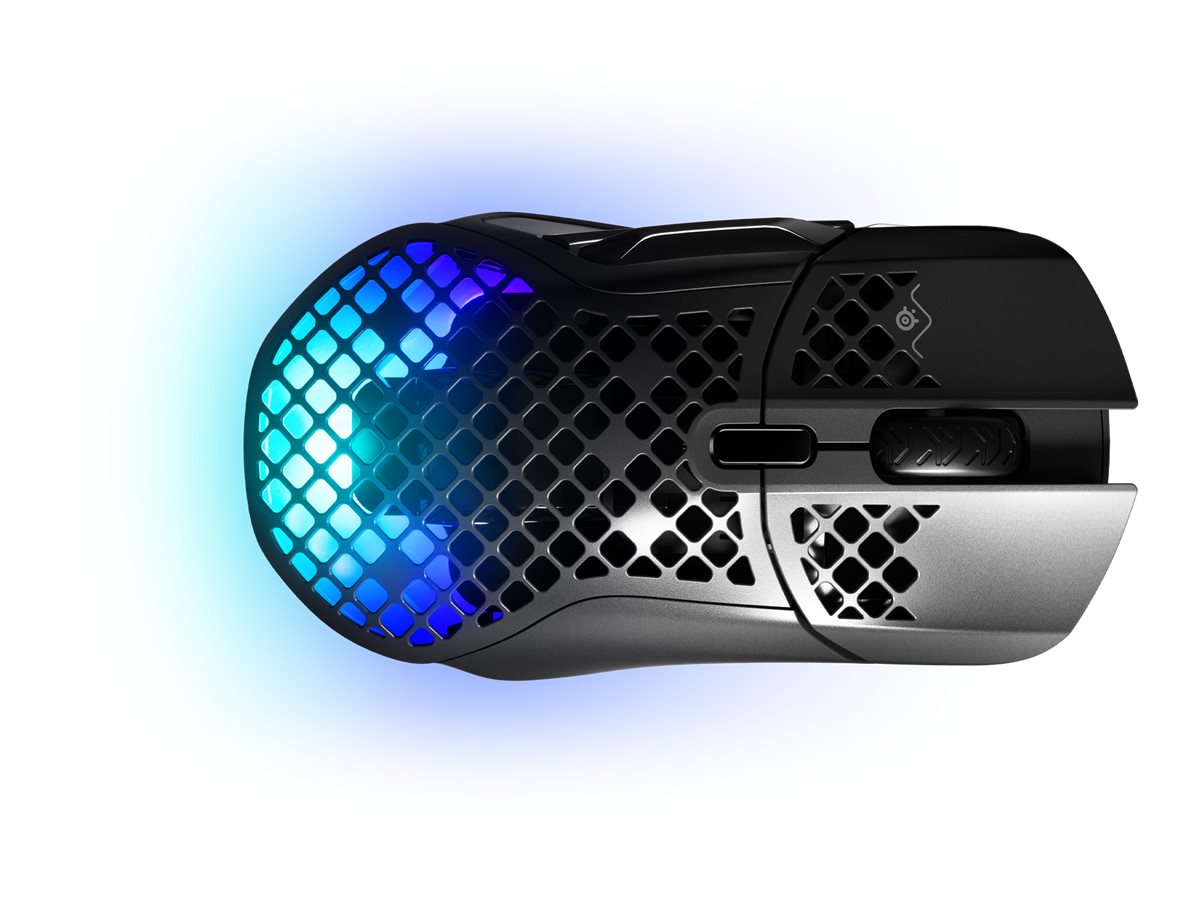 Steelseries Aerox   Optisk Trådløs Kabling Sort Mus Geekd Dk