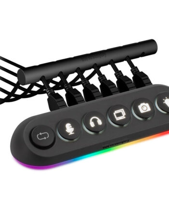Streamplify Hub Deck   Slot  Rgb  12v Black Usb Hub Geekd Dk