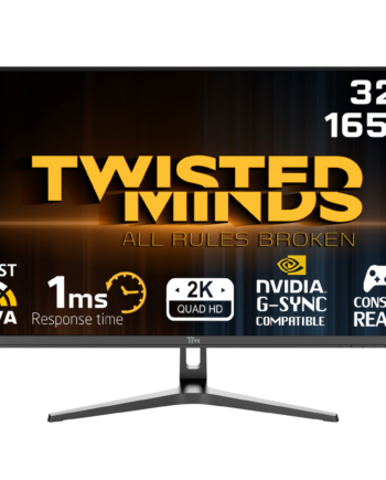 Twisted Minds Flat Gaming Monitor 32 Qhd 165hz Skærm Geekd Dk