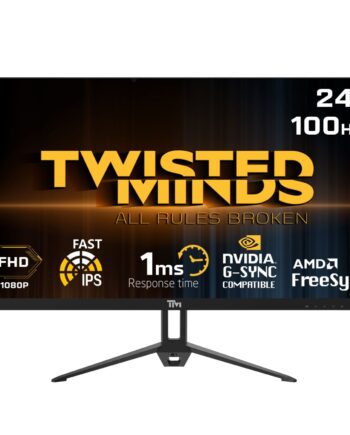 Twisted Minds Flat Gaming Monitor 24 Quot  Fhd 100hz Skærm Geekd Dk