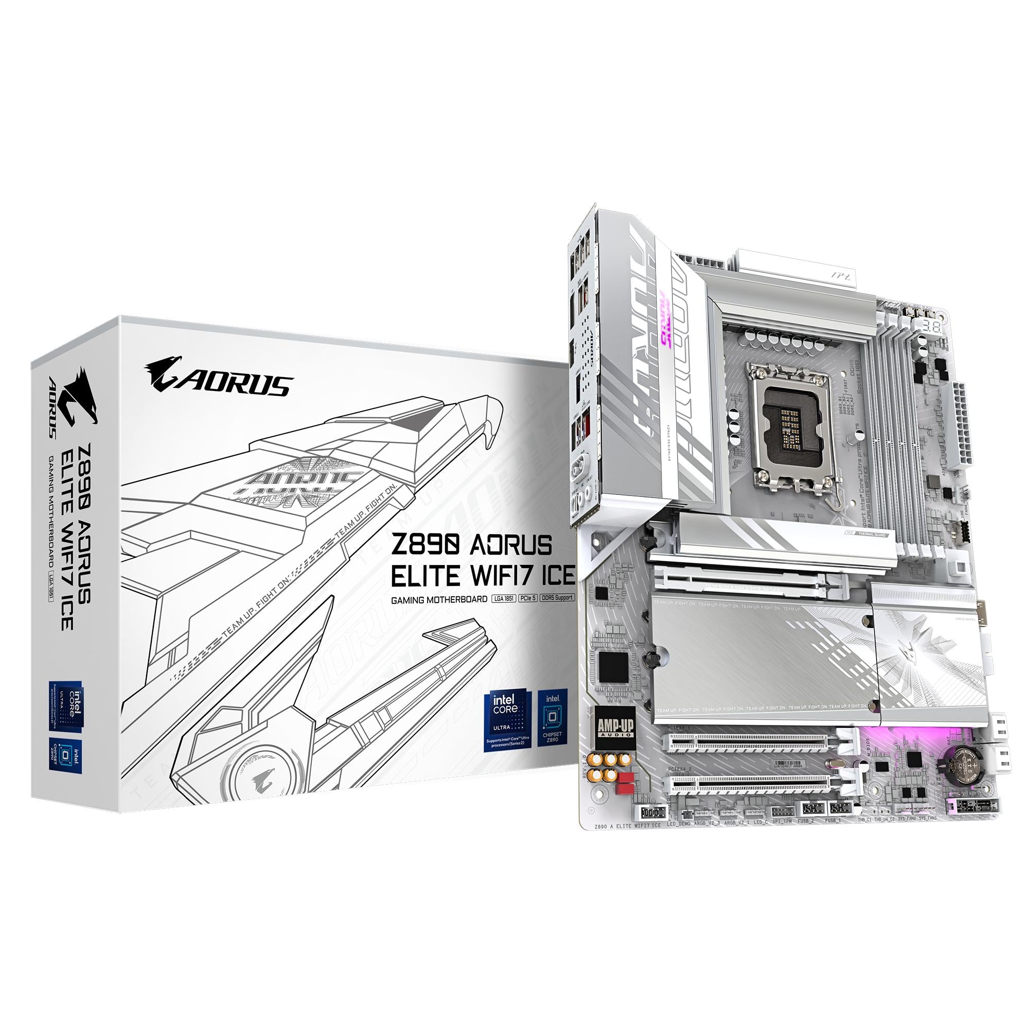 Aorus Z890 Elite Wifi7 Ice Atx Lga1851 Sokkel Intel Z890 Bundkort Geekd Dk